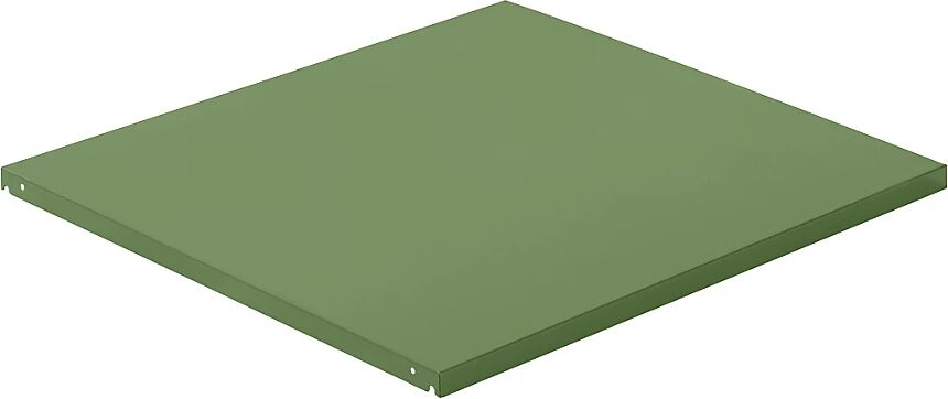 LISTA Balda superior de chapa de acero, A x P 1290 x 1260 mm, carga por balda 100 kg, verde reseda