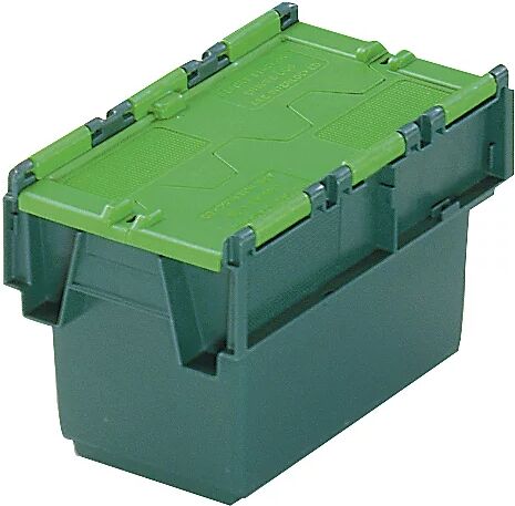 kaiserkraft Recipiente apilable reutilizable KAIMAN, capacidad 6 l, L x A x H 300 x 200 x 200 mm, verde