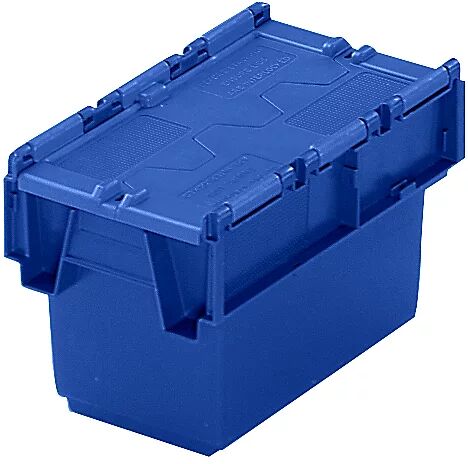 kaiserkraft Recipiente apilable reutilizable KAIMAN, capacidad 6 l, L x A x H 300 x 200 x 200 mm, azul