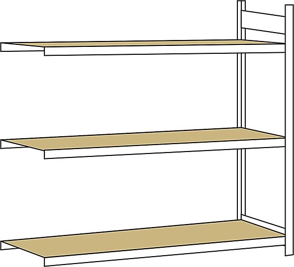 SCHULTE Estantería amplia, con tableros de aglomerado, altura 2000 mm, anchura útil 2250 mm, estantería de ampliación, profundidad 800 mm