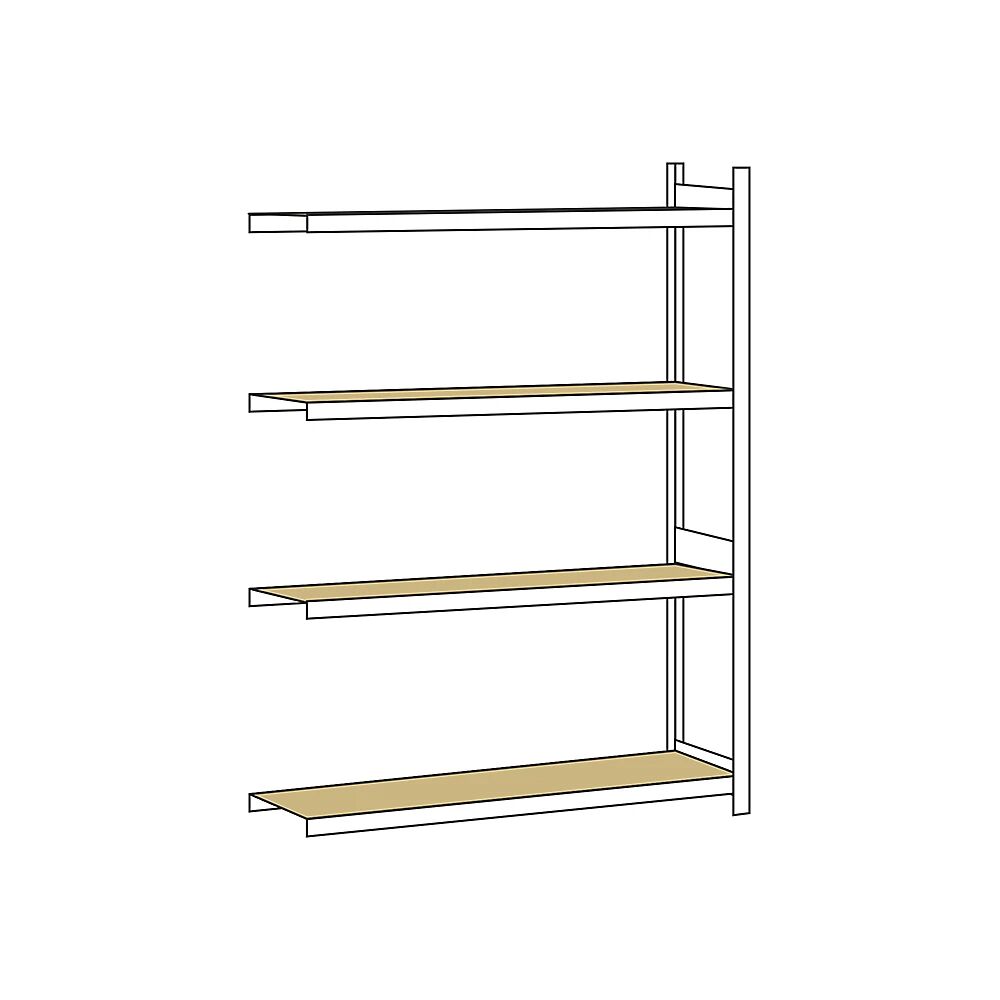 SCHULTE Estantería amplia, con tableros de aglomerado, altura 2500 mm, anchura útil 1500 mm, estantería de ampliación, profundidad 500 mm