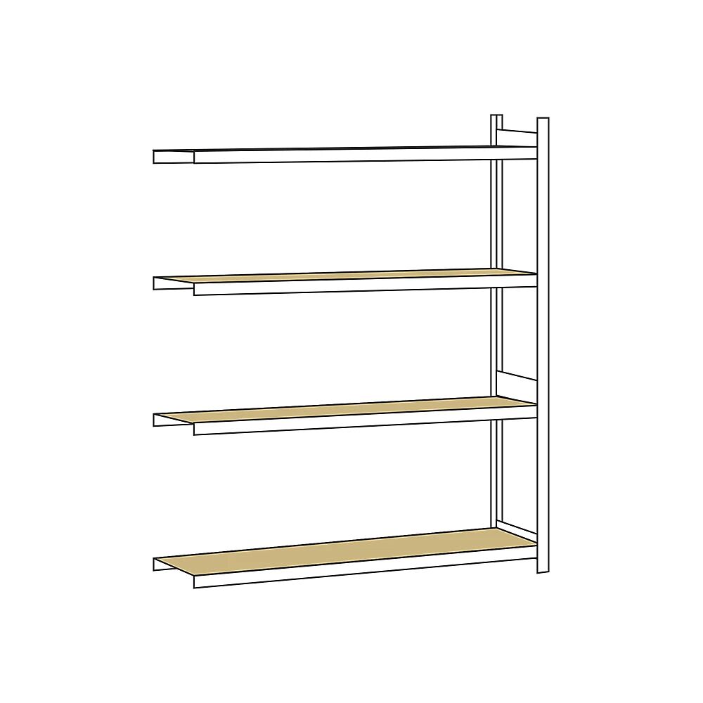 SCHULTE Estantería amplia, con tableros de aglomerado, altura 2500 mm, anchura útil 2250 mm, estantería de ampliación, profundidad 500 mm