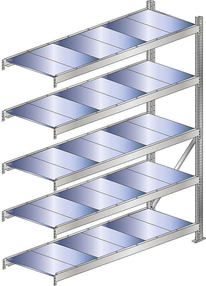 SCHULTE Estantería amplia, carga por balda 500 kg, anchura de compartimento 2000 mm, estantería de ampliación, altura 3000 mm, profundidad 800 mm