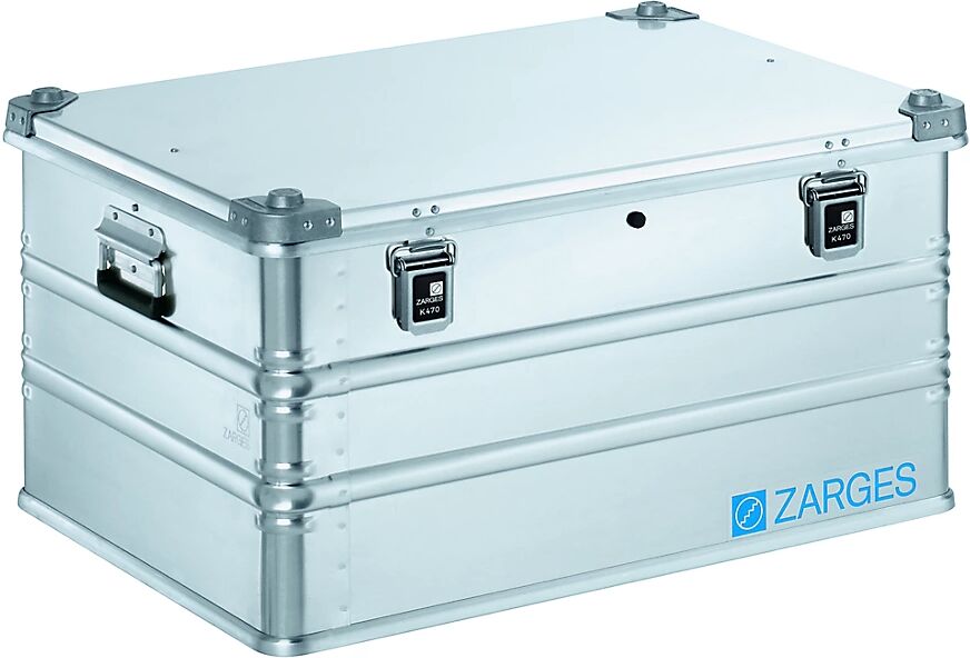 ZARGES Caja universal de aluminio IP65, capacidad 157 l, dimensiones exteriores L x A x H 800 x 600 x 410 mm