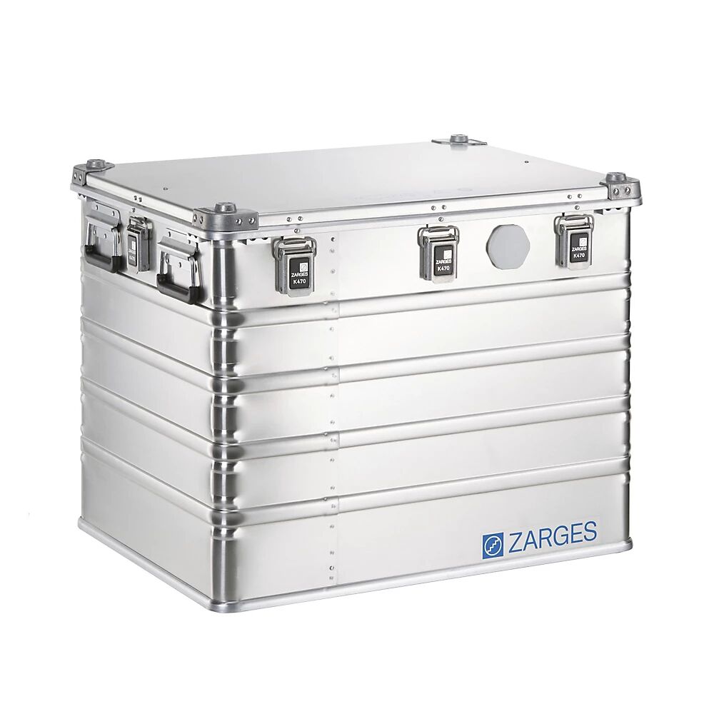 ZARGES Caja universal de aluminio IP67, capacidad 239 l, dimensiones exteriores L x A x H 800 x 600 x 610 mm