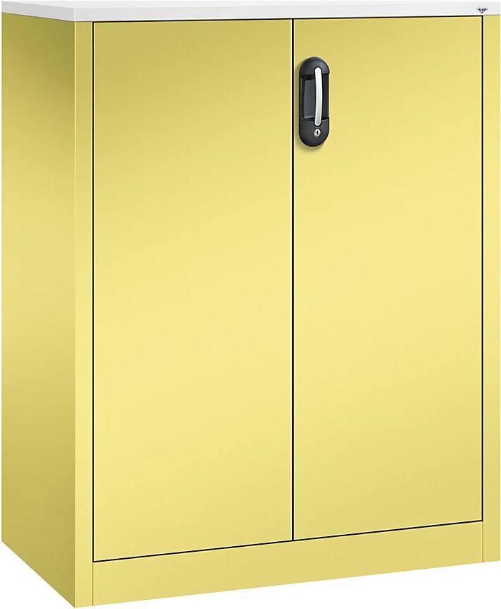 C+P Armario auxiliar para archivadores ACURADO, 3 pisos de archivadores, H x A x P 1200 x 930 x 500 mm, amarillo azufre / amarillo azufre