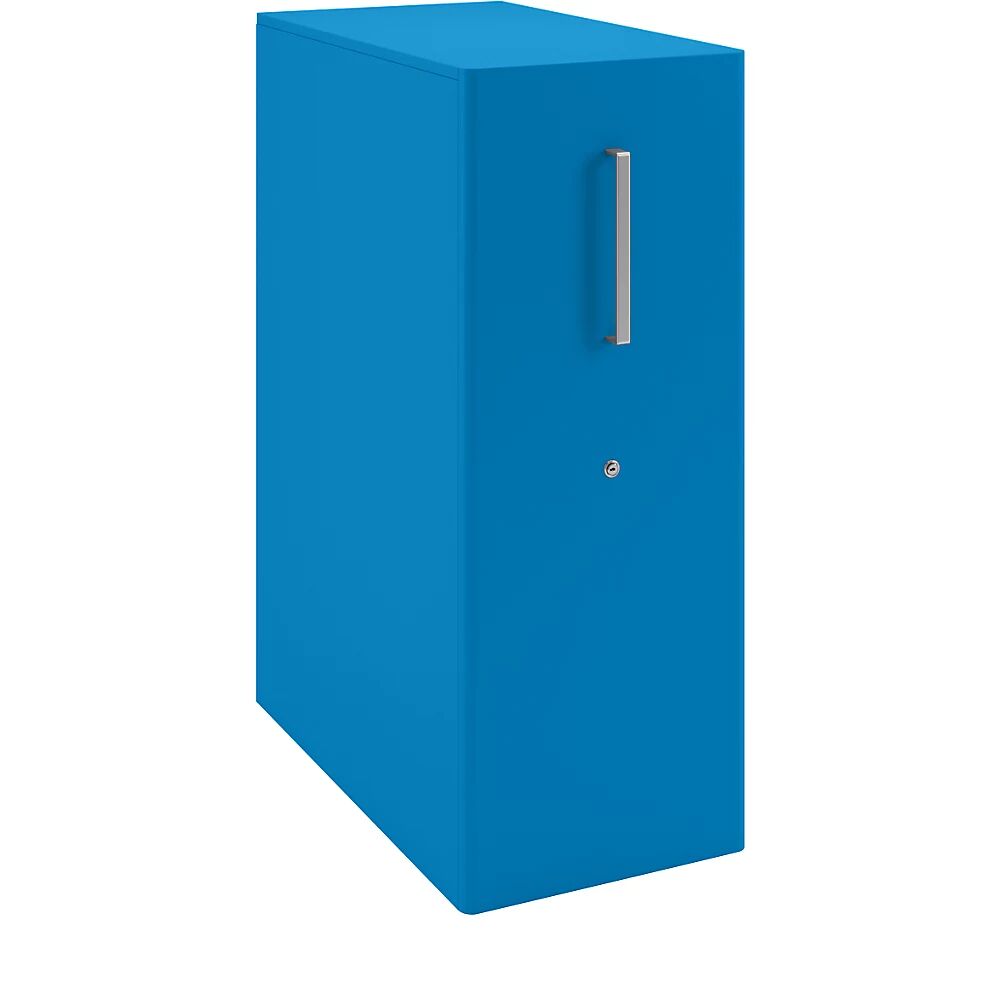 BISLEY Mueble auxiliar Tower™ 4, con cubierta, colocación a la izquierda, 3 baldas, azul