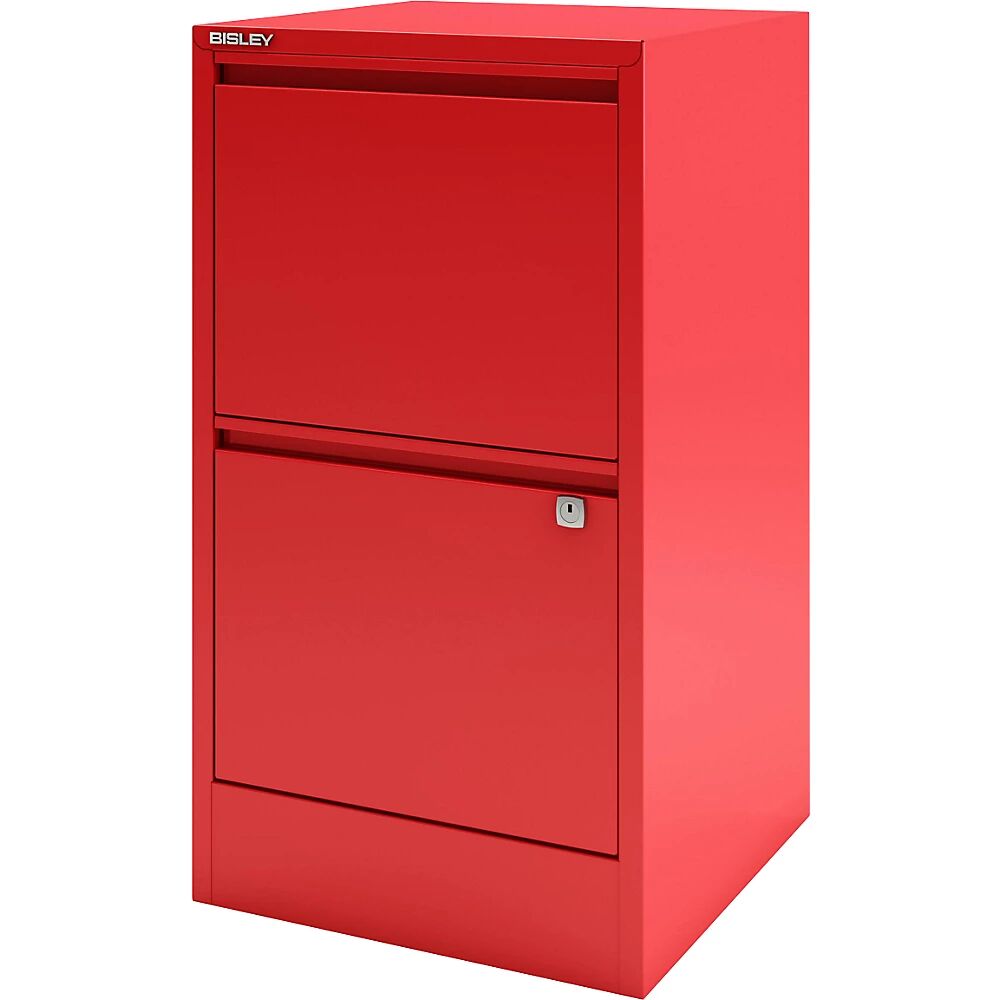 BISLEY Armario para archivadores colgantes HomeFiler, 2 archivadores colgantes, rojo cardenal