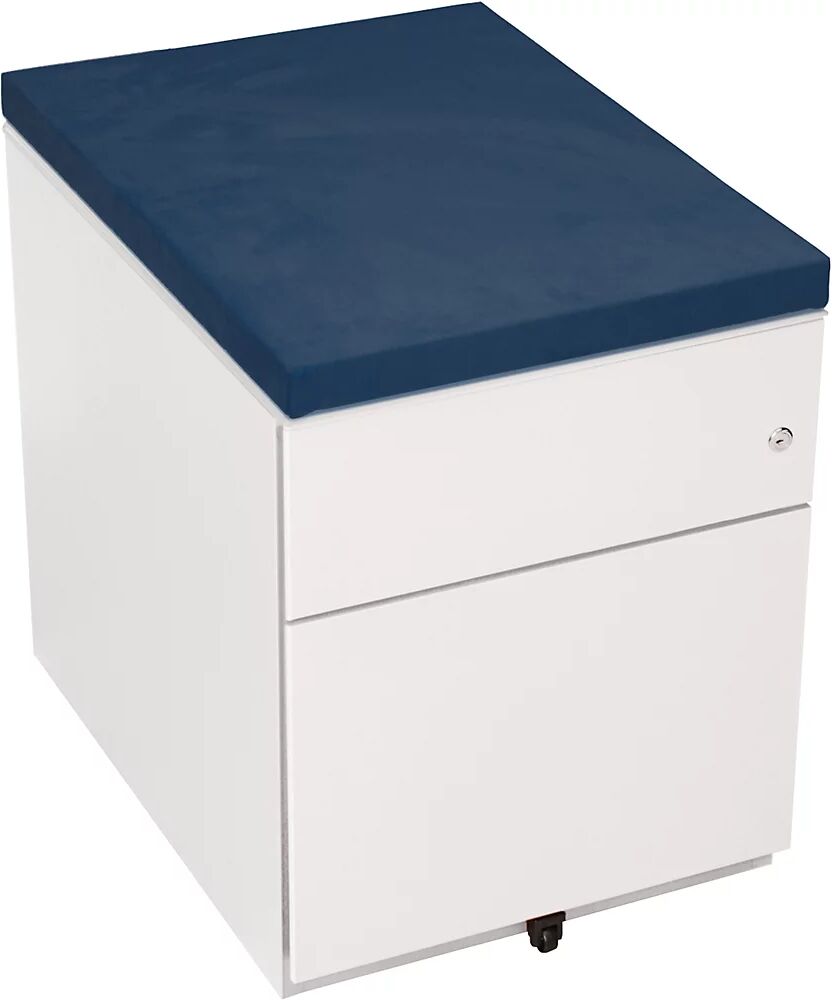 BISLEY Cojín de asiento, A x P 422 x 567 mm, azul