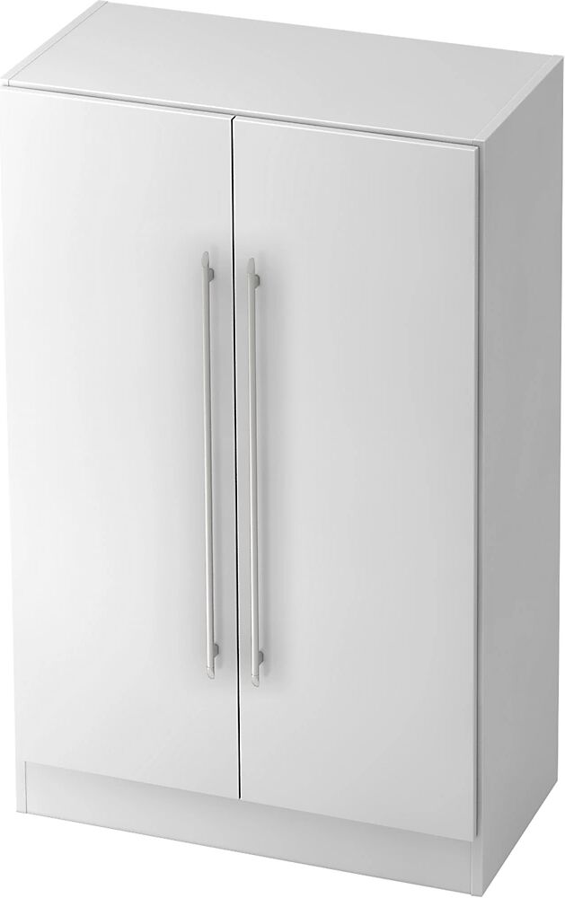 kaiserkraft Armario para archivadores, altura 1270 mm, 2 baldas, blanco