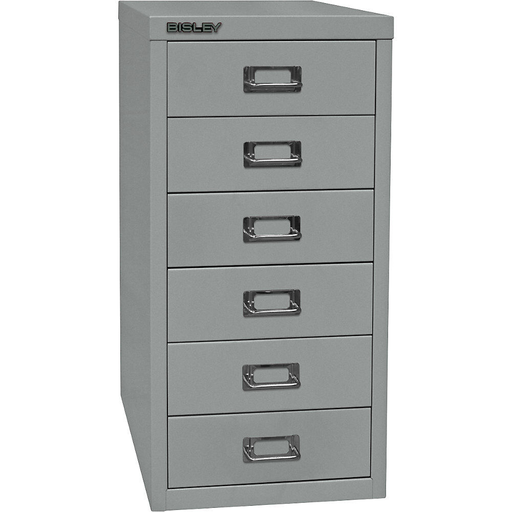 BISLEY Serie 29 MultiDrawer™, DIN A4, 6 cajones, plateado