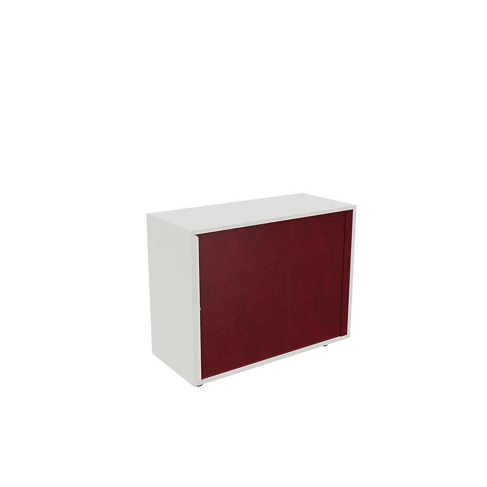 kaiserkraft Armario de persiana NEOTEX con frente acústico, H x A x P 775 x 1000 x 440 mm, frente rojo púrpura