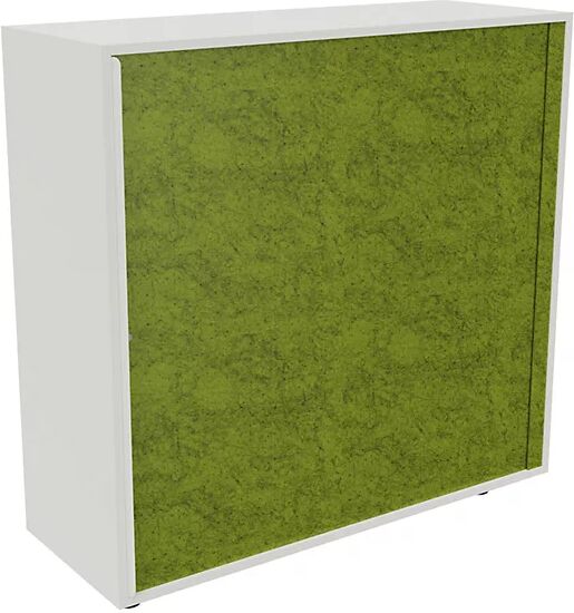 kaiserkraft Armario de persiana NEOTEX con frente acústico, H x A x P 1150 x 1200 x 440 mm, frente verde manzana