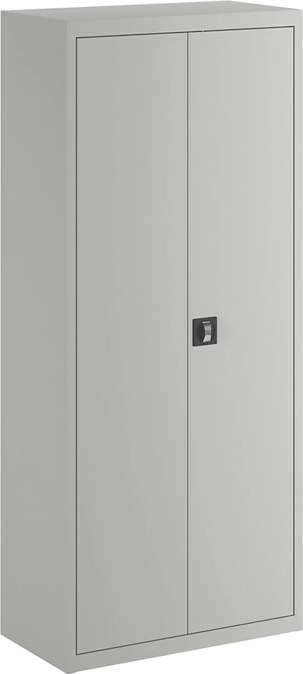 eurokraft basic Armario de puertas batientes, altura x anchura x profundidad 1850 x 800 x 420 mm, gris luminoso, a partir de 3 unid.