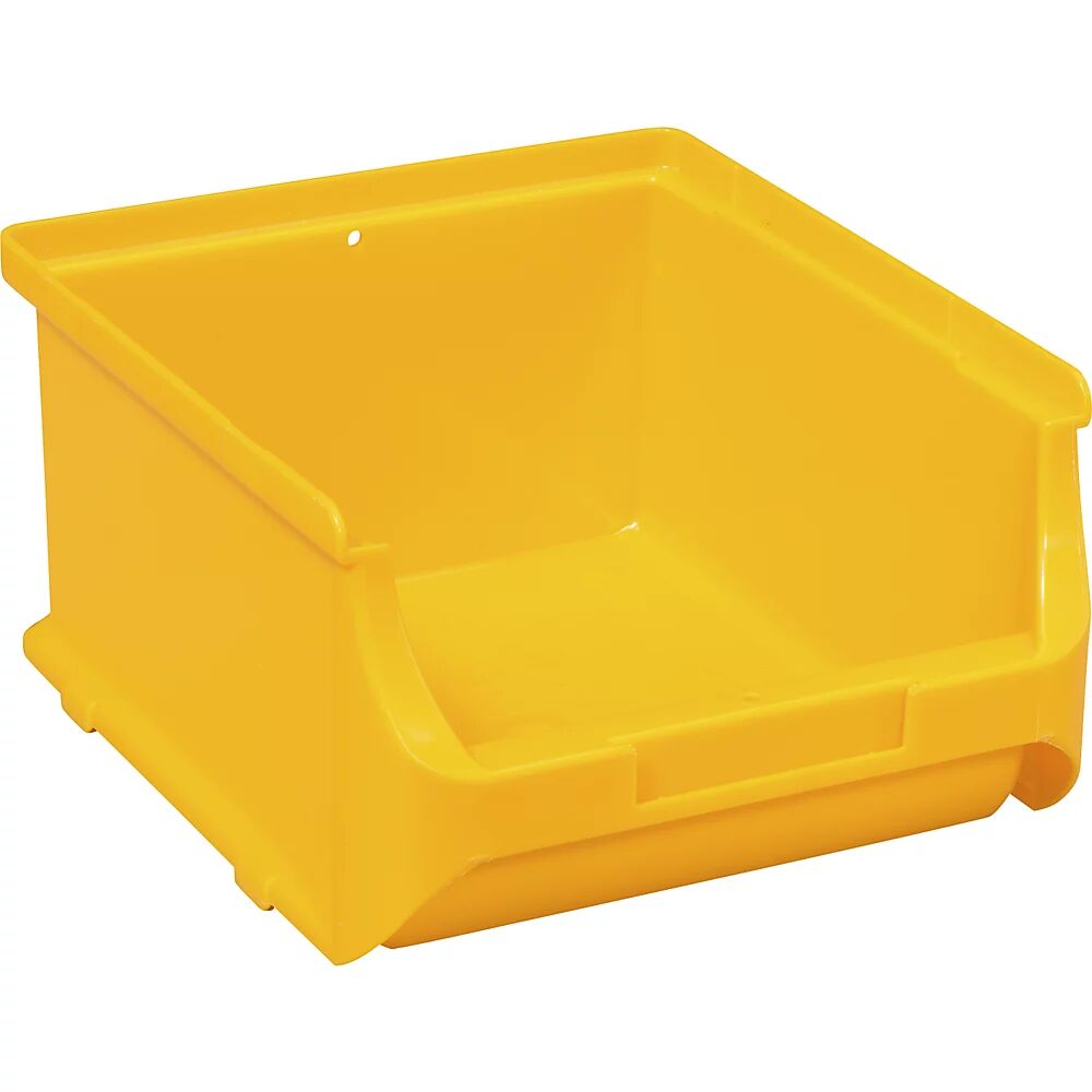 kaiserkraft Caja visualizable, L x A x H 160 x 135 x 82 mm, UE 20 unid., amarillo