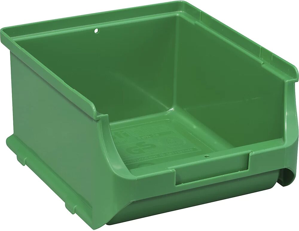 kaiserkraft Caja visualizable, L x A x H 160 x 135 x 82 mm, UE 20 unid., verde