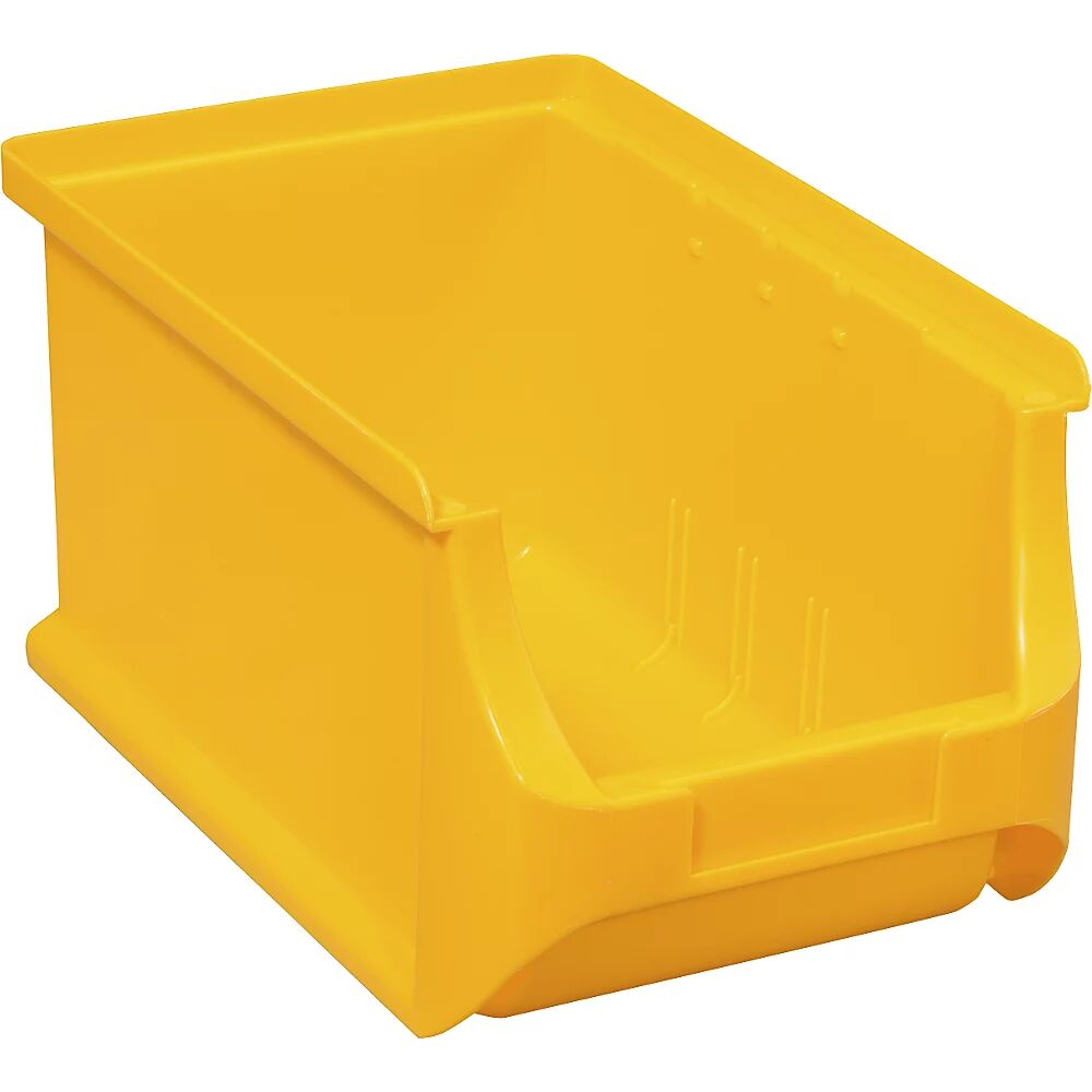 kaiserkraft Caja visualizable, L x A x H 235 x 150 x 125 mm, UE 24 unid., amarillo