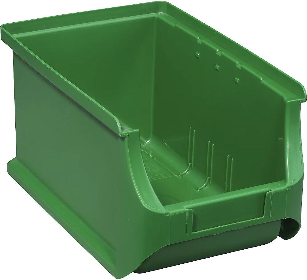 kaiserkraft Caja visualizable, L x A x H 235 x 150 x 125 mm, UE 24 unid., verde