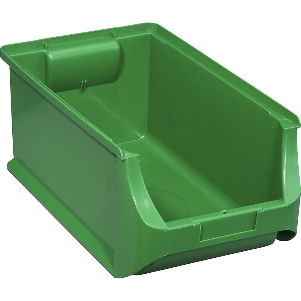 kaiserkraft Caja visualizable, L x A x H 355 x 205 x 150 mm, UE 12 unid., verde