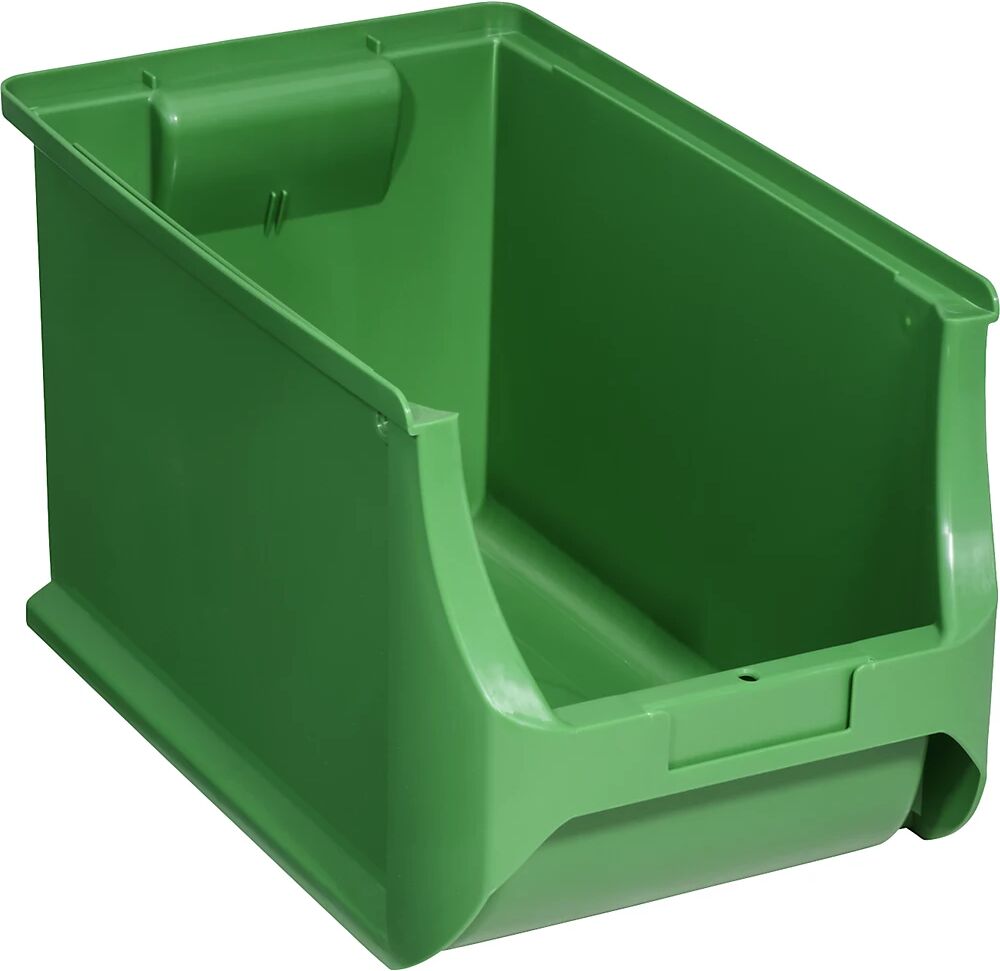 kaiserkraft Caja visualizable, L x A x H 355 x 205 x 200 mm, UE 8 unid., verde