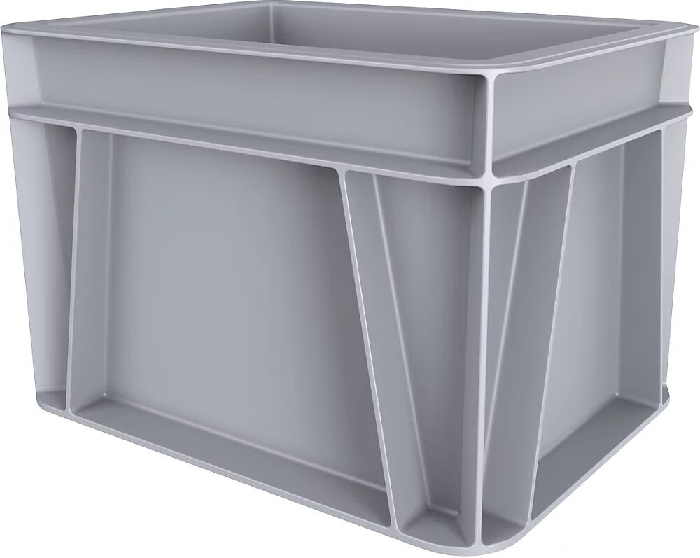 kaiserkraft Euro-recipiente apilable, capacidad 3 l, L x A x H 200 x 150 x 145 mm, PP, gris, a partir de 10 unid.