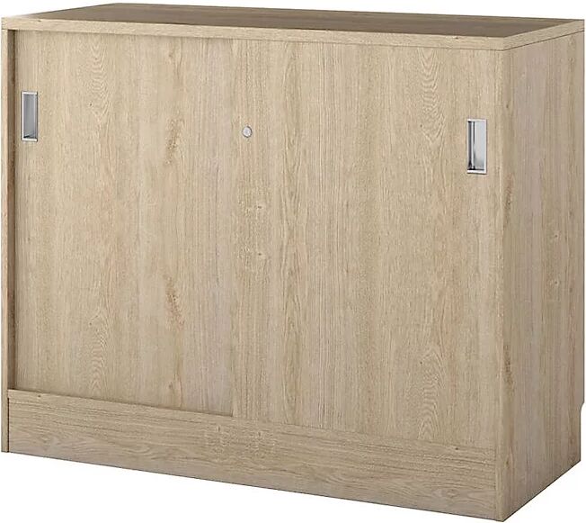 kaiserkraft Armario Chicago con puertas correderas, H x A x P 948 x 1215 x 400 mm, roble