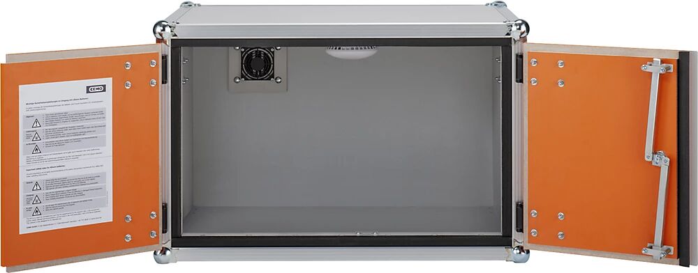 CEMO Armario de seguridad para almacenar baterías, A x P 800 x 660 mm, sin patas