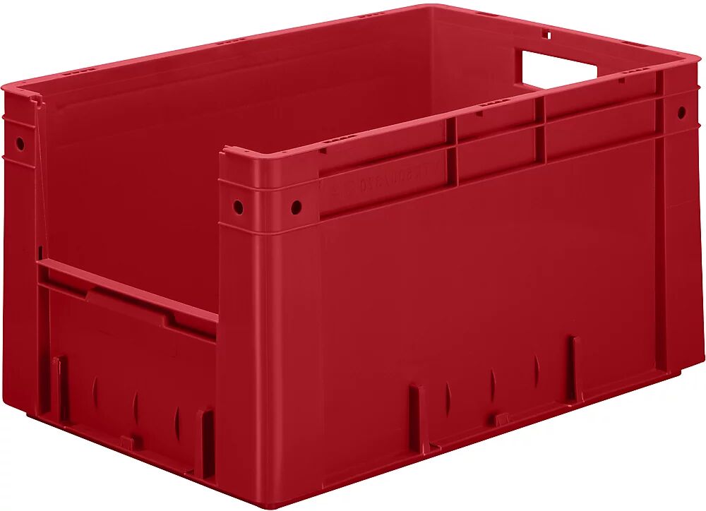 kaiserkraft Recipiente apilable euronorma, capacidad 60 l, L x A x H 600 x 400 x 320 mm, UE 2 unid., rojo