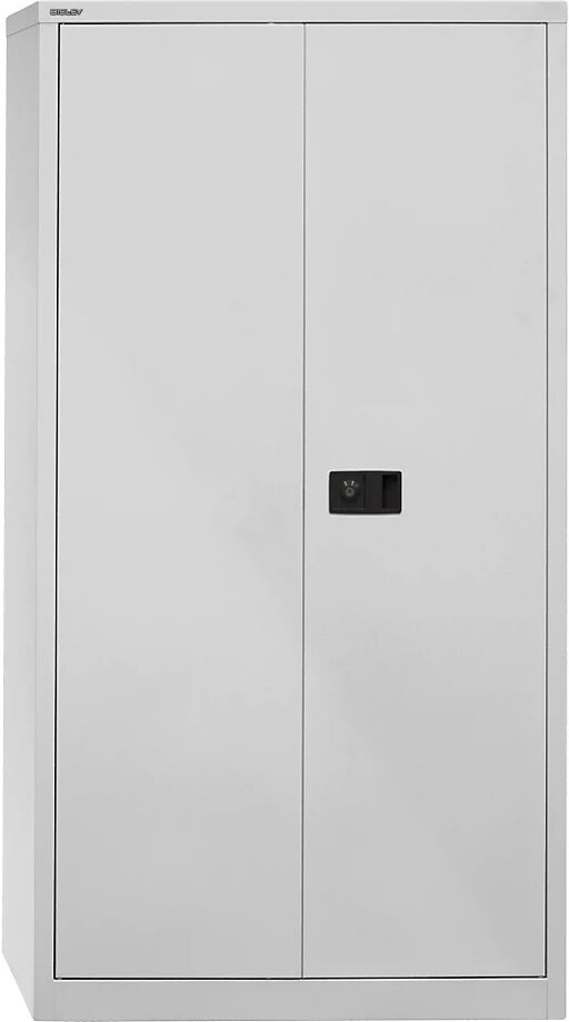 BISLEY Armario de puertas batientes UNIVERSAL, H x A x P 1806 x 914 x 400 mm, 3 baldas galvanizadas, 4 pisos de archivadores, gris luminoso