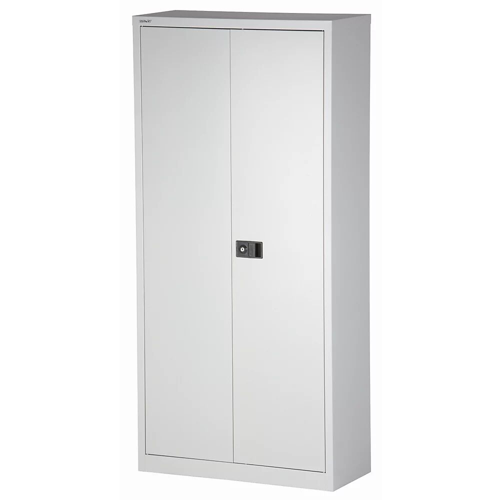 BISLEY Armario de puertas batientes UNIVERSAL, H x A x P 1950 x 914 x 400 mm, con módulo guardarropa, gris luminoso