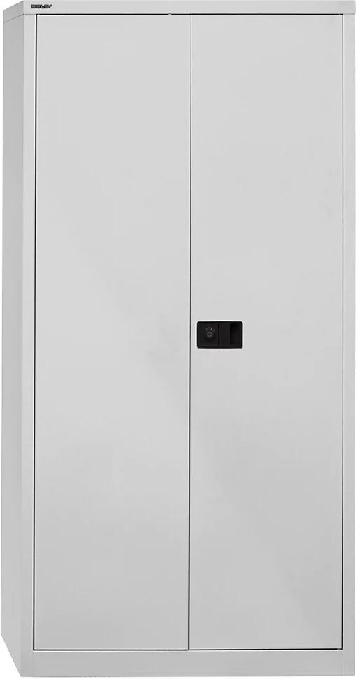 BISLEY Armario de puertas batientes UNIVERSAL, H x A x P 1950 x 914 x 400 mm, 4 baldas, 5 pisos de archivadores, gris luminoso