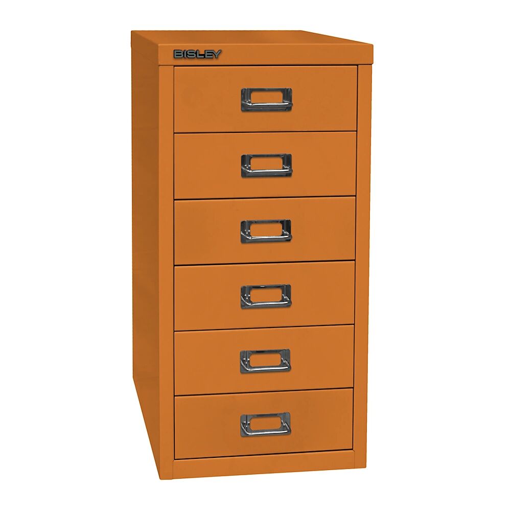 BISLEY Serie 29 MultiDrawer™, DIN A4, 6 cajones, naranja