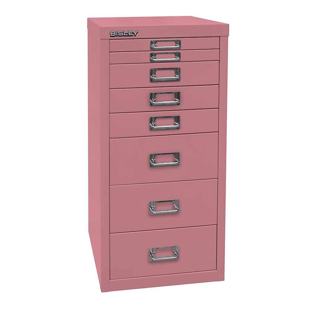 BISLEY Serie 29 MultiDrawer™, DIN A4, 8 cajones, rosa