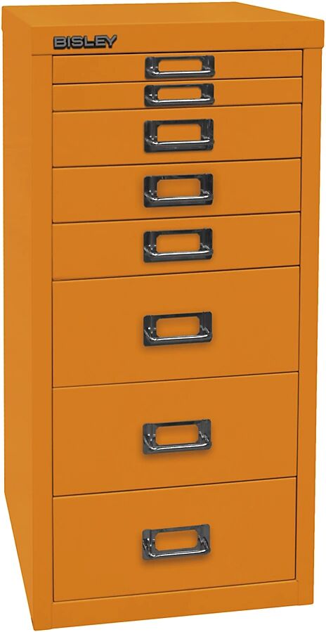 BISLEY Serie 29 MultiDrawer™, DIN A4, 8 cajones, naranja