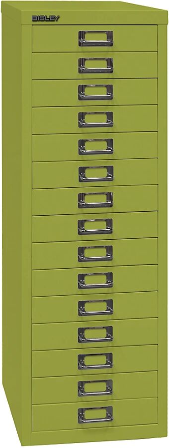 BISLEY Serie 39 MultiDrawer™, DIN A4, 15 cajones, verde