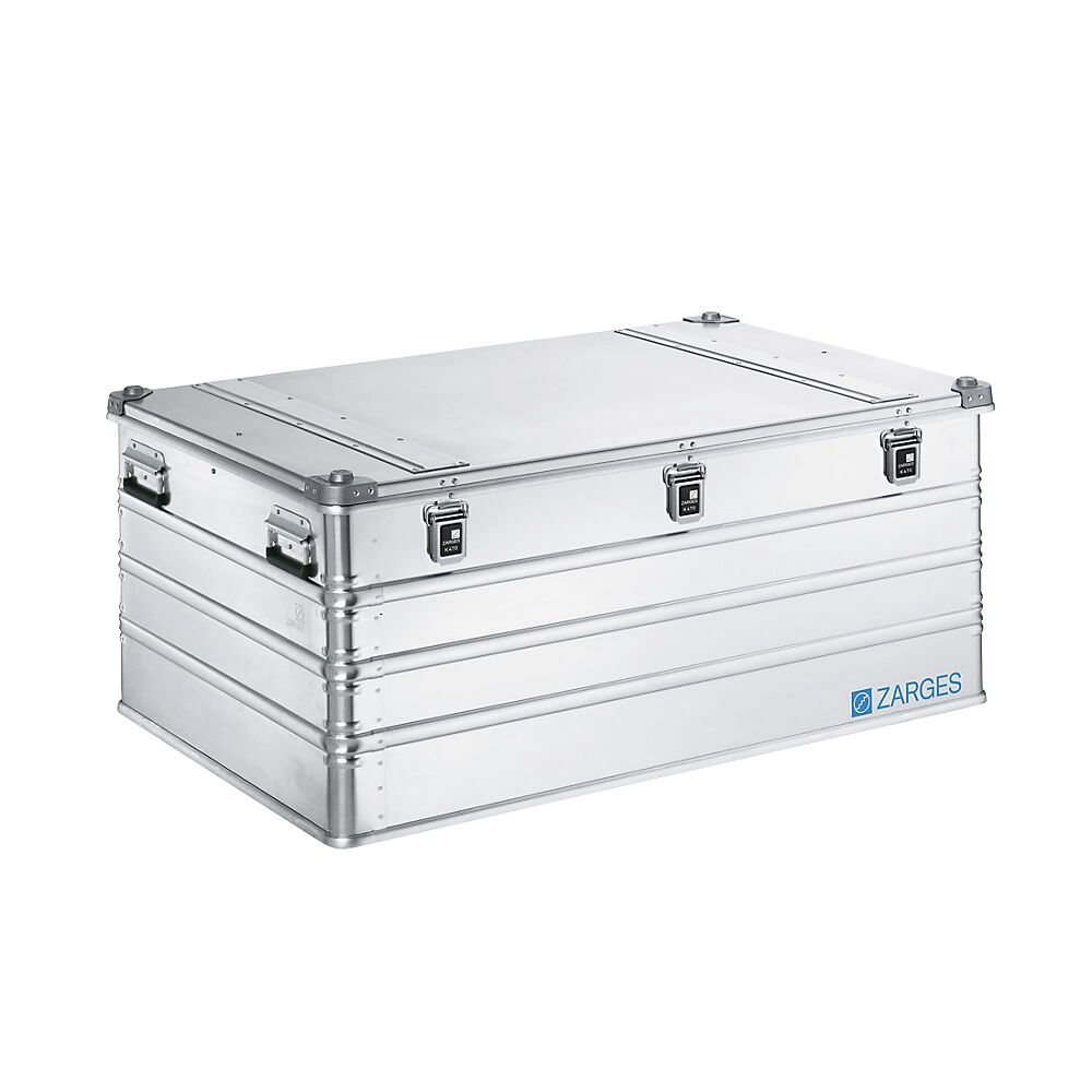 ZARGES Caja de transporte de aluminio, capacidad 414 l, L x A x H interiores 1150 x 750 x 480 mm, modelo robusto