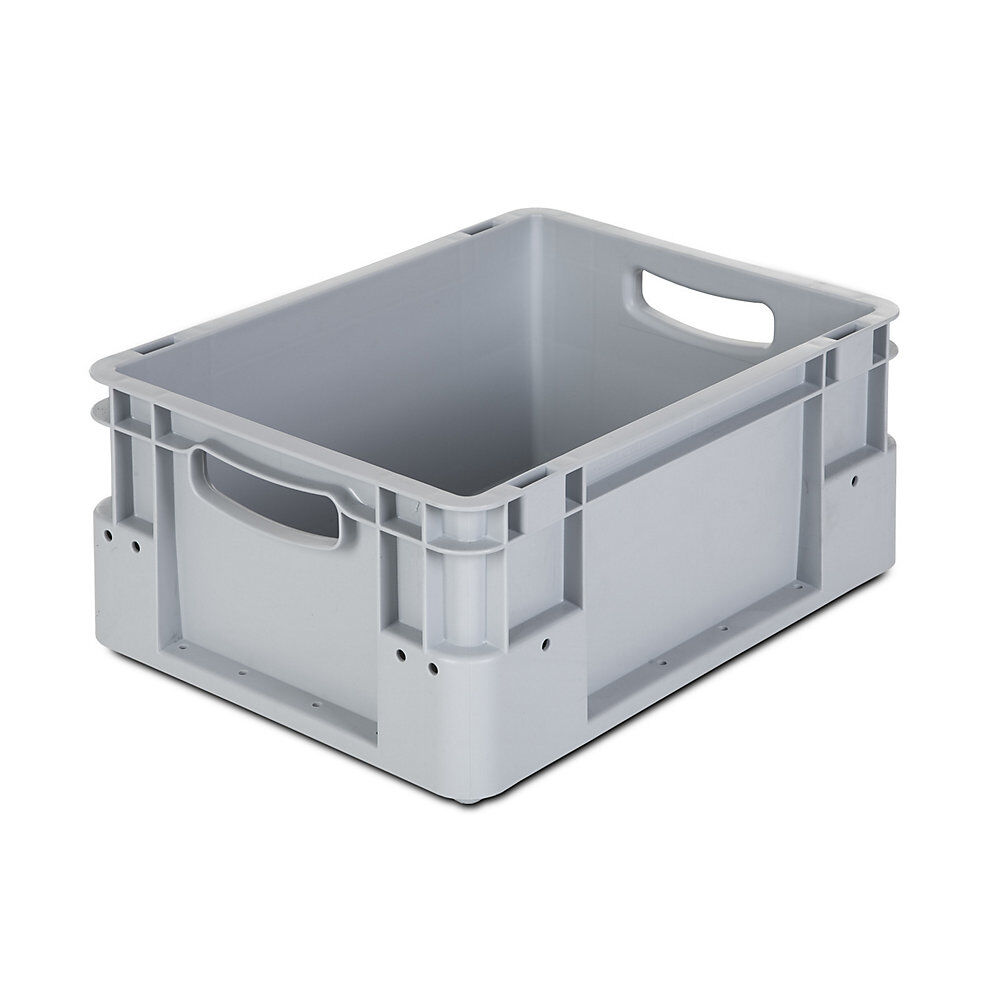 kaiserkraft Recipiente industrial, capacidad 15 l, L x A x H 400 x 300 x 180 mm, UE 5 unid., gris