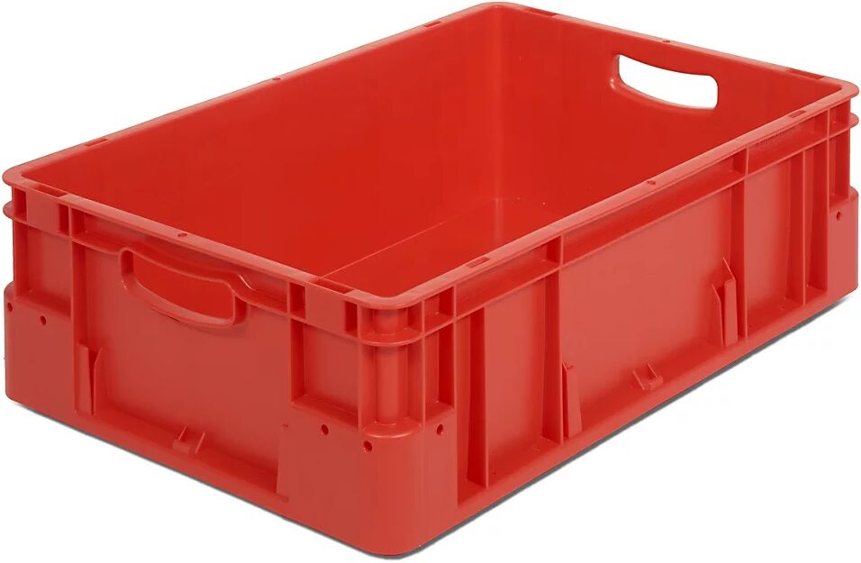 kaiserkraft Recipiente industrial, capacidad 30 l, L x A x H 600 x 400 x 180 mm, UE 5 unid., rojo