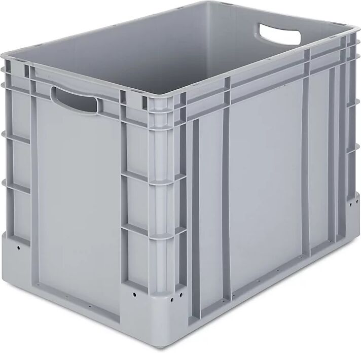 kaiserkraft Recipiente industrial, capacidad 80 l, L x A x H 600 x 400 x 420 mm, UE 2 unid., gris