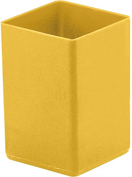 kaiserkraft Caja insertable, altura 70 mm, amarillo, LxA 49x49 mm, UE 50 unidades