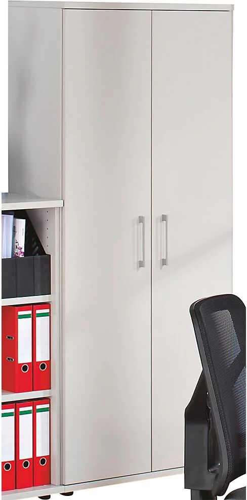 kaiserkraft PETRA - Armario para archivadores, H x A x P 1851 x 800 x 362 mm, gris luminoso