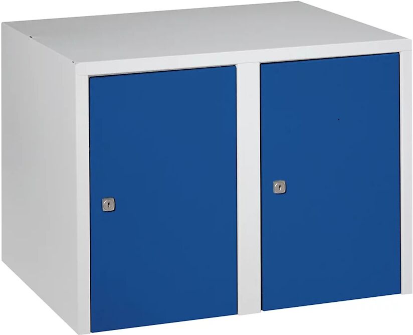 Wolf Altillo, 2 compartimentos, HxAxP 445 x 600 x 500 mm, azul genciana