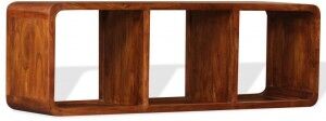 vidaXL Mueble De Tv Madera Maciza Acabado Miel 120x30x40 Cm