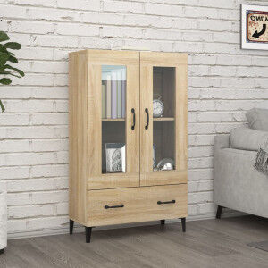 vidaXL Aparador Madera Contrachapada Roble Sonoma 70x31x115 Cm