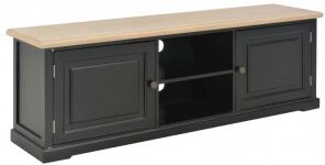 vidaXL Mueble Para El Televisor De Madera Negro 120x30x40 Cm