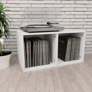 vidaXL Caja Para Discos De Vinilo Madera Contrachapada 71x34x36 Cm