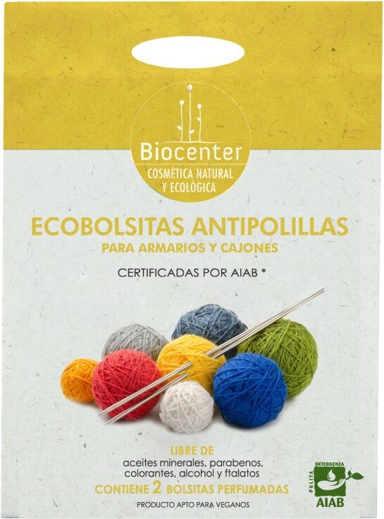 Biocenter Ecobolsitas antipolillas para armarios y cajones