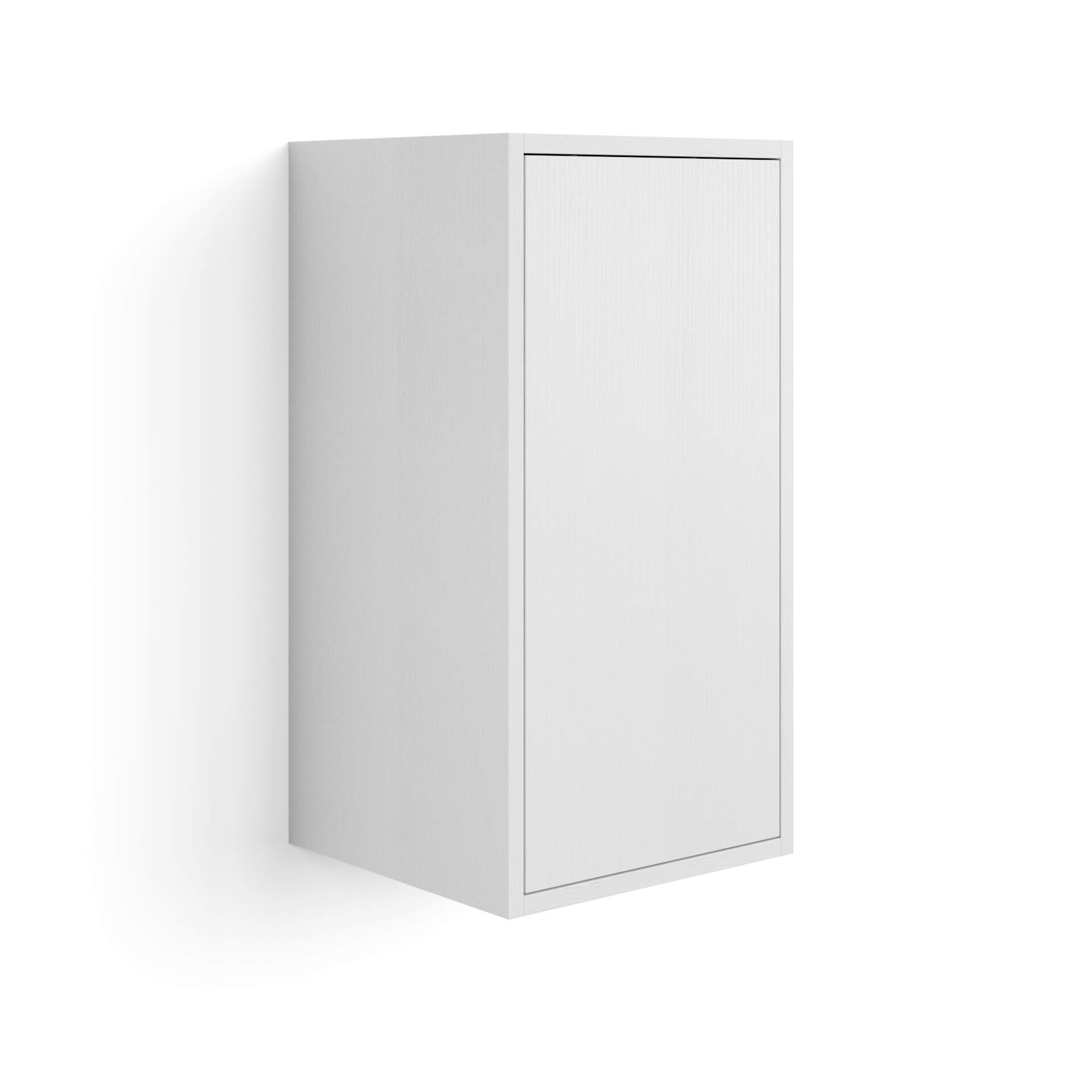 Mobili Fiver Unidad de pared Iacopo 70 con puerta abatible, color fresno blanco