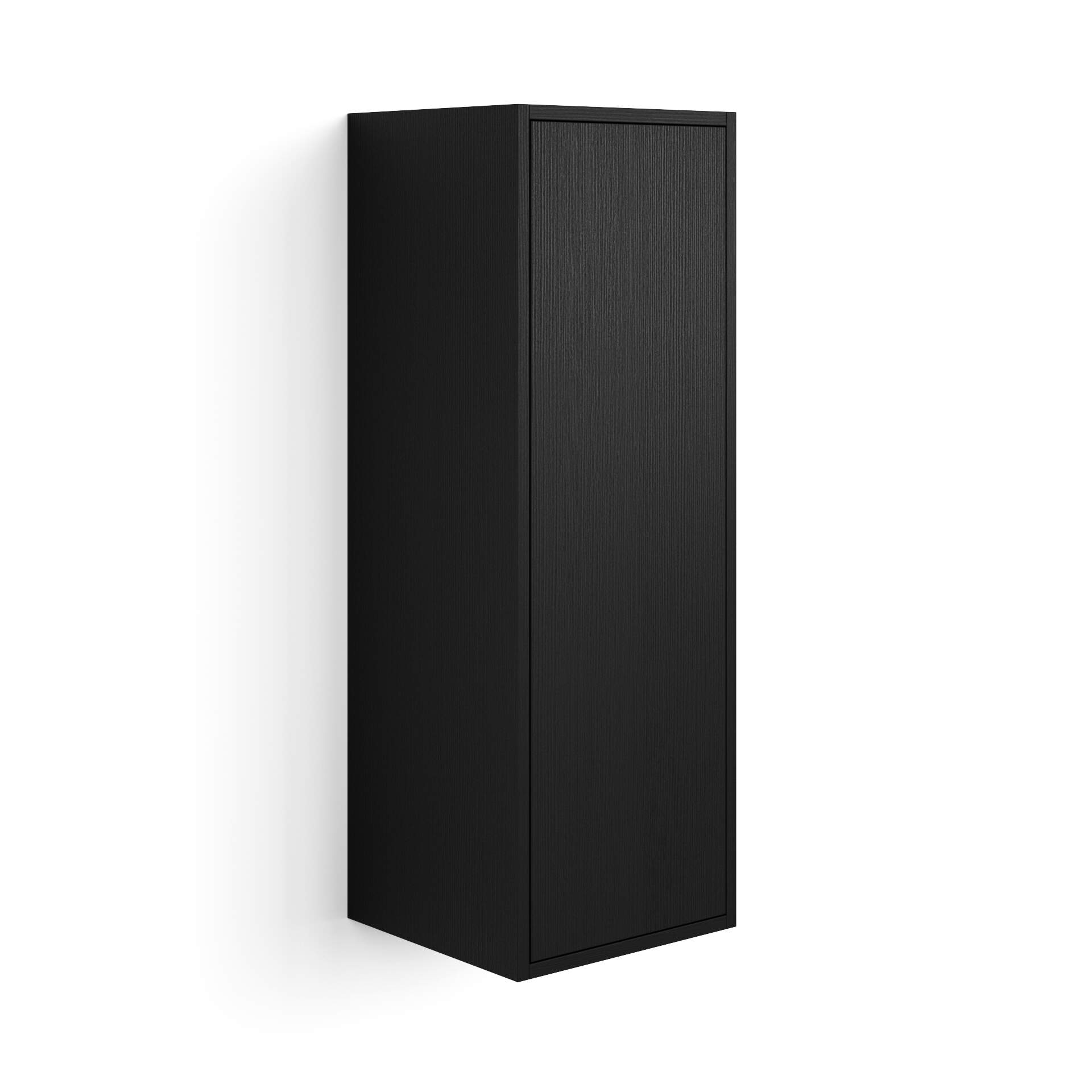 Mobili Fiver Unidad de pared Iacopo 104 con puerta abatible, color madera negra