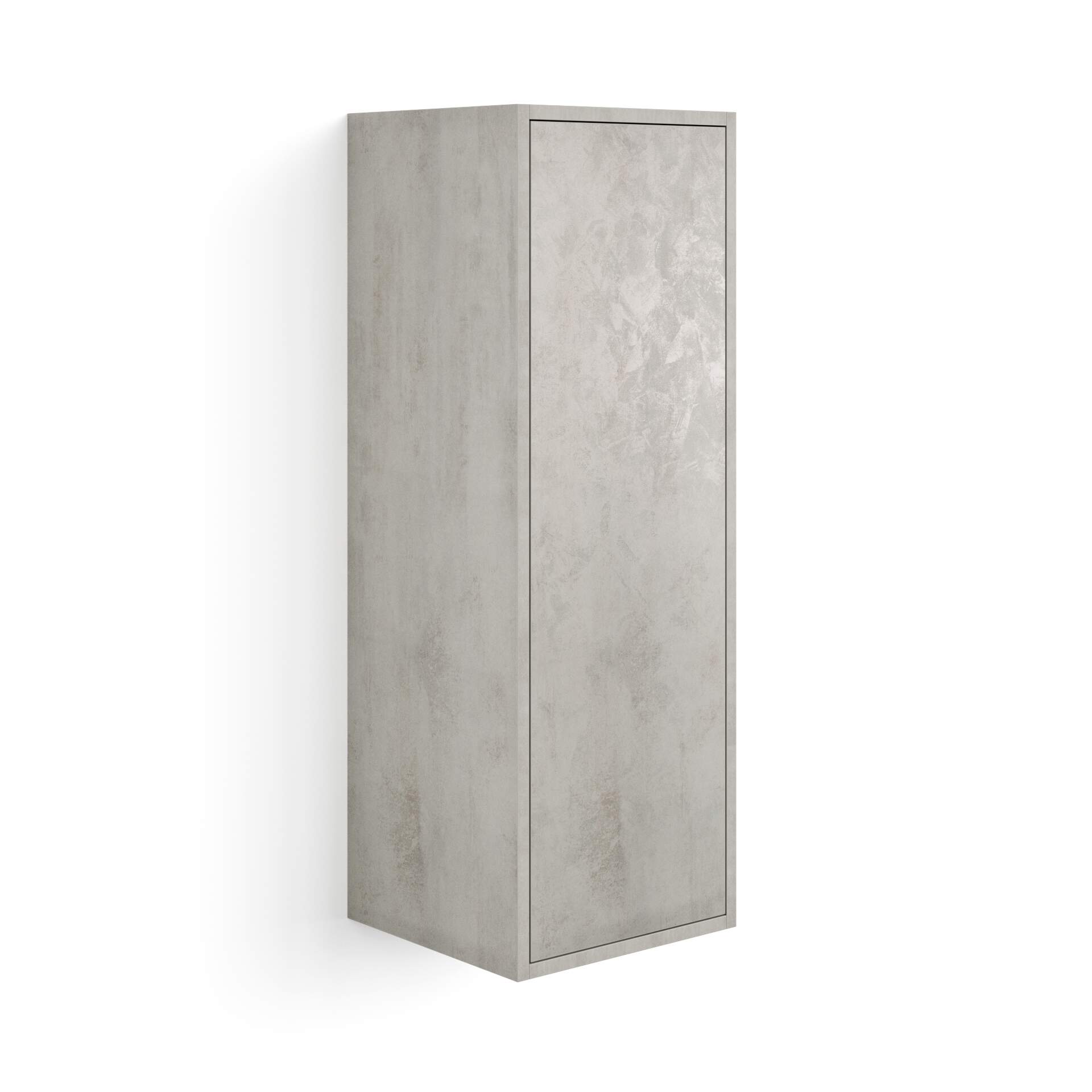 Mobili Fiver Unidad de pared Iacopo 104 con puerta abatible, color cemento gris